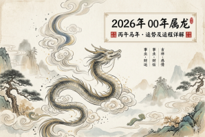 00年属龙2026年运势及运程详解