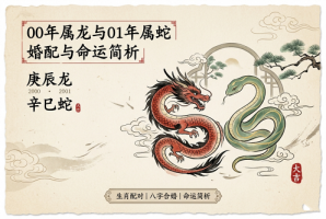 00年属龙和01年属蛇配吗