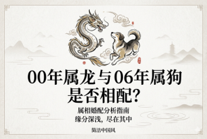 00年属龙和06年属狗相配吗