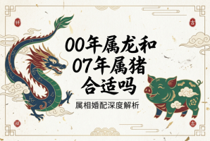 00年属龙和07年属猪合适吗