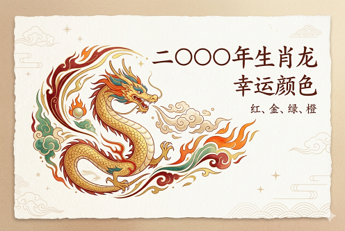 2000年生肖龙的幸运颜色是什么 2000年生肖龙的幸运颜色是什么