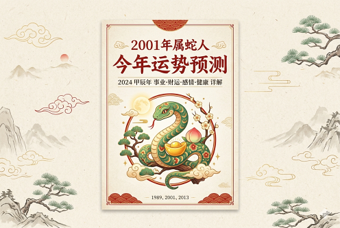 01年属蛇今年运势怎么样 01年属蛇今年运势怎么样