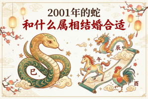 01年的蛇和什么属相结婚合适