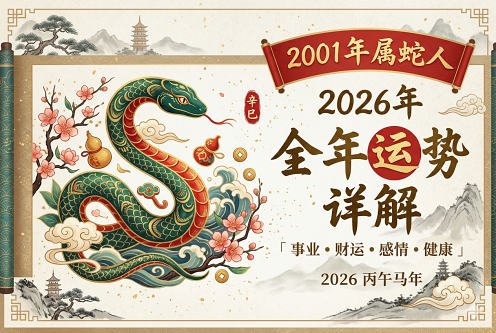 2001年属蛇人2026年全年运势详解 2001年属蛇人2026年全年运势详解