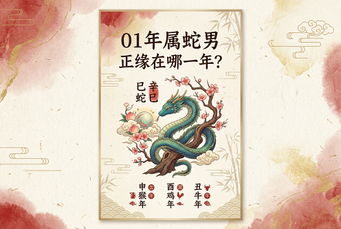 01年属蛇男正缘在哪一年 01年属蛇男正缘在哪一年