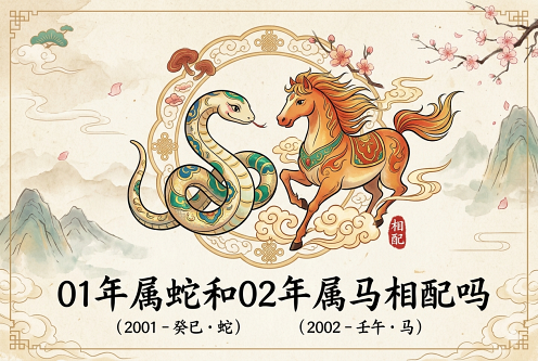 01年属蛇和02年属马相配吗