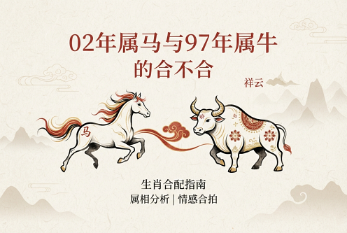 02年属马和97年属牛的合不合