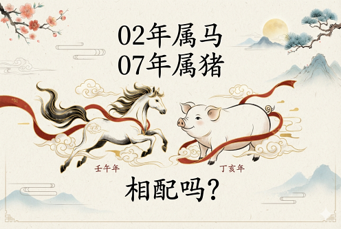 02年属马和07年属猪相配吗