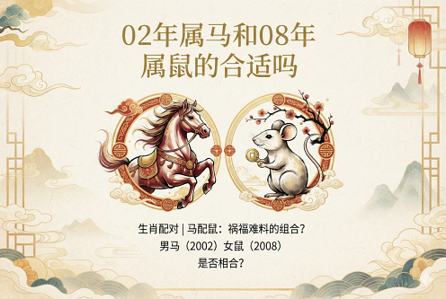 02年属马和08年属鼠的合适吗