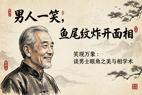 男人一笑鱼尾纹炸开面相 男人一笑鱼尾纹炸开面相