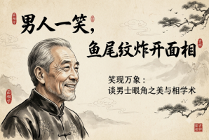 男人一笑鱼尾纹炸开面相