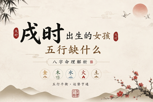 戌时出生的女孩五行缺什么