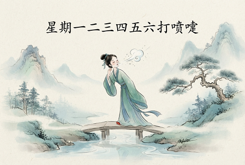 星期一二三四五六打喷嚏代表什么 星期一二三四五六打喷嚏代表什么