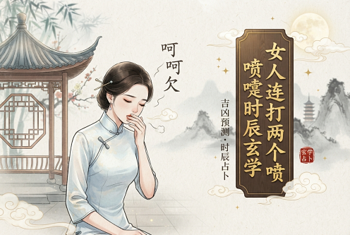 女人连打两个喷嚏时辰玄学 女人连打两个喷嚏时辰玄学