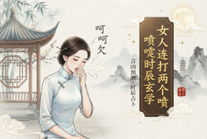 女人连打两个喷嚏时辰玄学