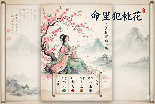 女人命里犯桃花是什么意思 女人命里犯桃花是什么意思