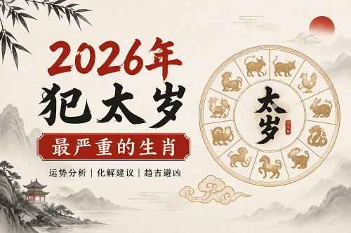 2026年犯太岁最严重的生肖