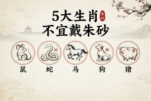 5大生肖不宜戴朱砂