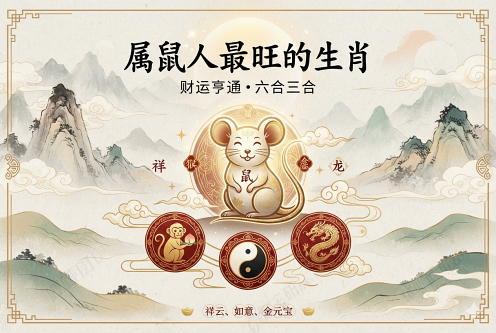 属鼠人最旺的生肖 属鼠人最旺的生肖