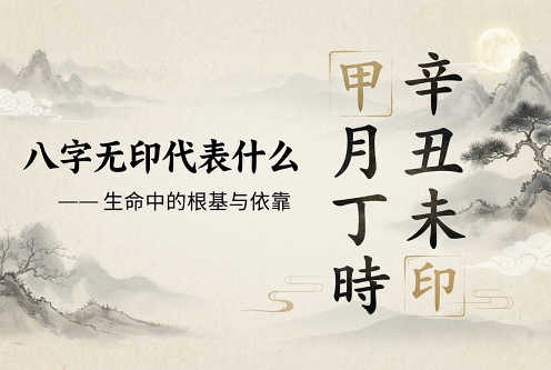 八字无印代表什么意思和含义 八字无印代表什么意思和含义