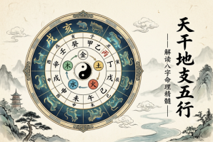 八字天干地支五行对照表