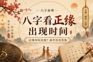 八字看正缘出现时间
