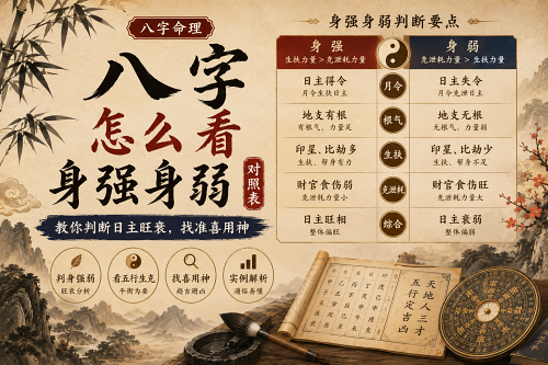 八字怎么看身强身弱对照表