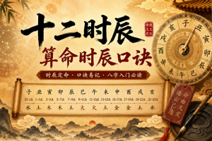 十二时辰算命时辰口诀
