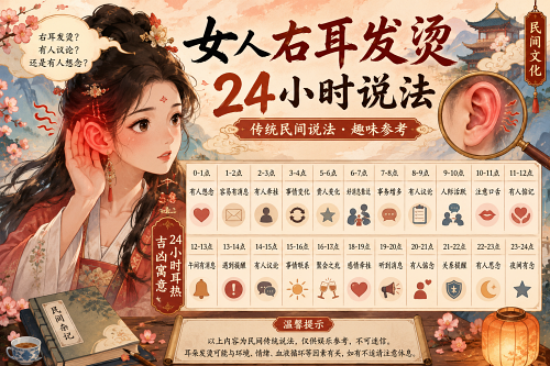 女人右耳发烫24小时说法