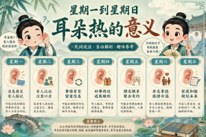星期一到星期日耳朵热的意义