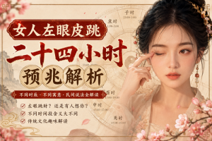 女人左眼皮跳二十四小时预兆