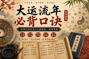大运流年必背口诀
