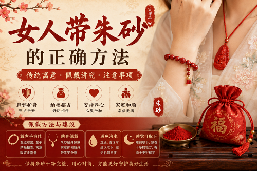 女人带朱砂的正确方法