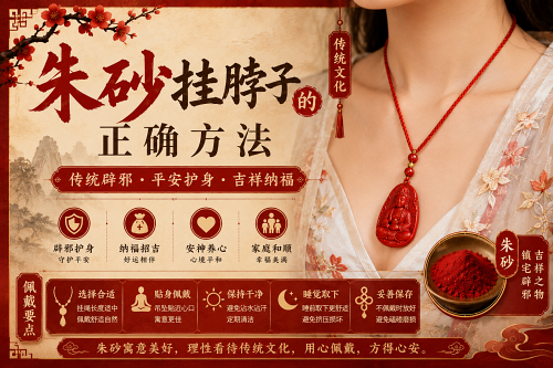 朱砂挂脖子的正确方法