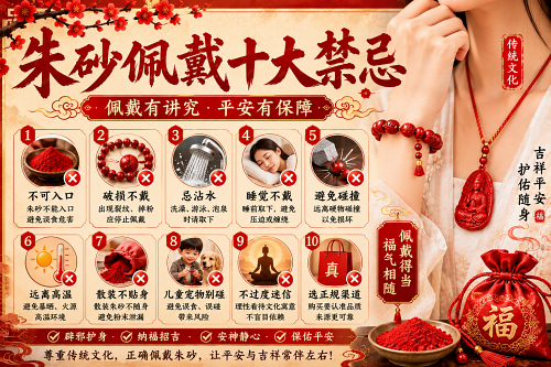 朱砂佩戴十大禁忌