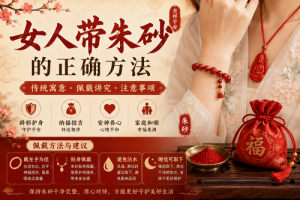 女人带朱砂的正确方法