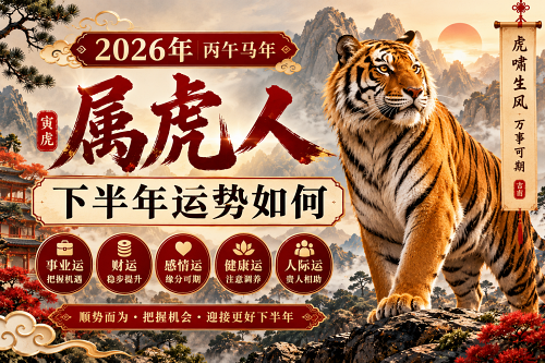 2026年属虎人下半年运势如何 2026年属虎人下半年运势如何