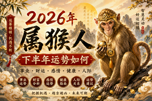 2026年属猴人下半年运势如何 2026年属猴人下半年运势如何