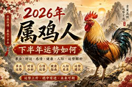 2026年属鸡人下半年运势如何 2026年属鸡人下半年运势如何