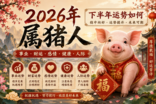 2026年属猪人下半年运势如何 2026年属猪人下半年运势如何