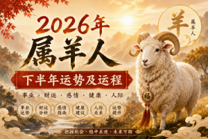 2026年属羊人下半年运势及运程