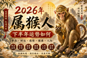 2026年属猴人下半年运势如何