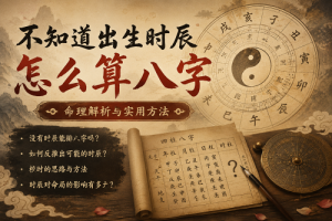 不知道出生时辰怎么算八字