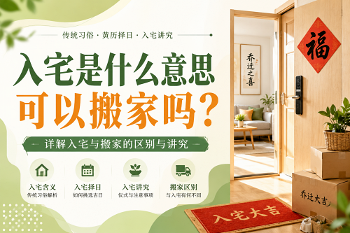 入宅是什么意思可以搬家吗 入宅是什么意思可以搬家吗