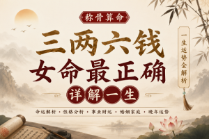 三两六钱女命最正确详解一生