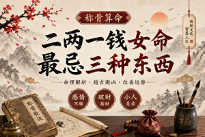 二两一钱女命最忌三种东西