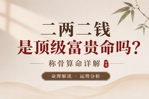 二两二钱是顶级富贵命吗 二两二钱是顶级富贵命吗