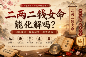 二两二钱女命能化解吗