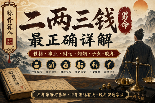 二两三钱男命最正确详解 二两三钱男命最正确详解