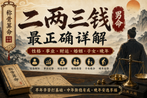 二两三钱男命最正确详解